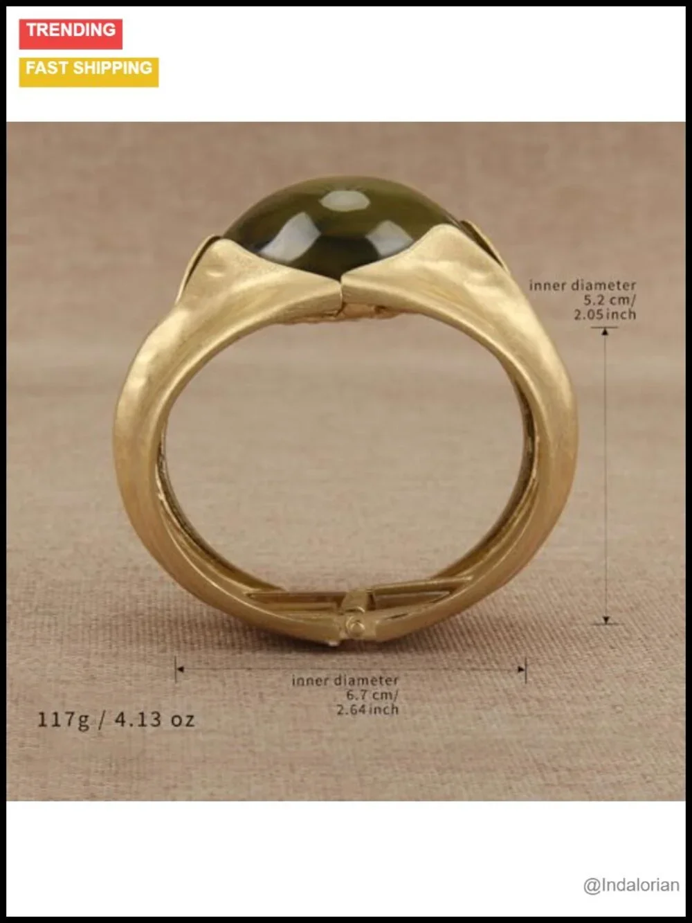 Chunky Gold Bangle Bracelet Statement Cuff Adjustable Open Bangle